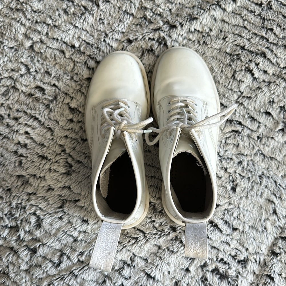Dr. Marten 1460 Mono White Boots - Picture 4 of 6